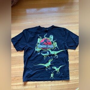 Dumbgood XL Jurassic Park raptor velociraptor t-shirt black dinosaur dinos